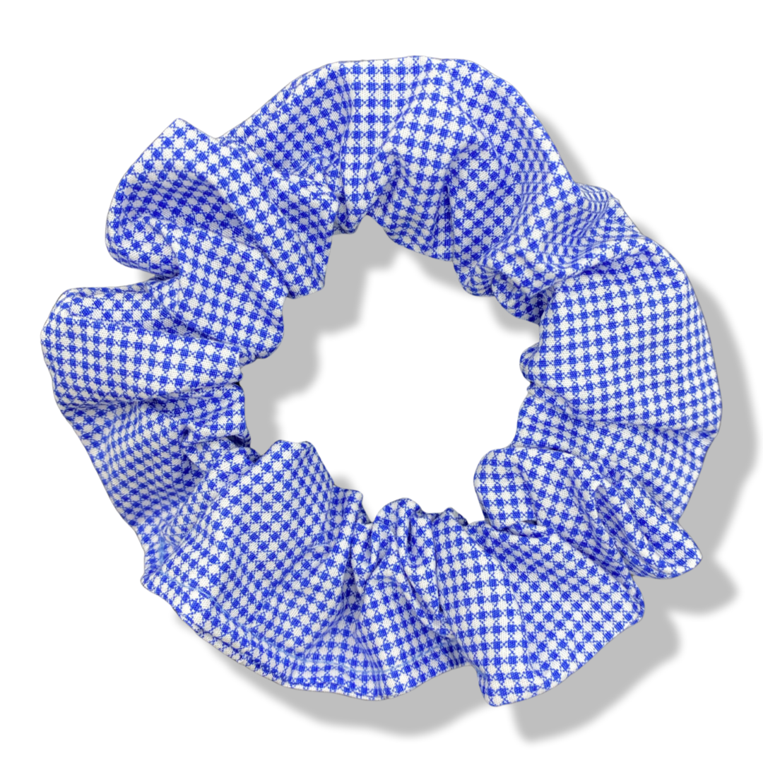 Plaid BLUE Scrunchie