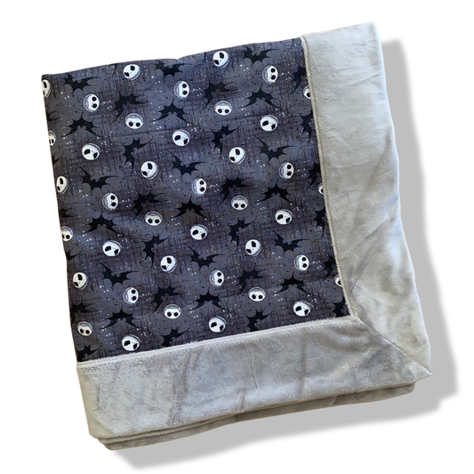 Jack Skellington Bordered Minky Blanket