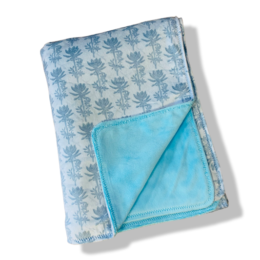 Hinahina Twin-Sized Minky Blanket