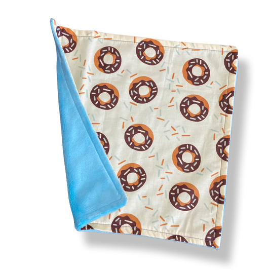 Donuts BLUE Baby Lovey