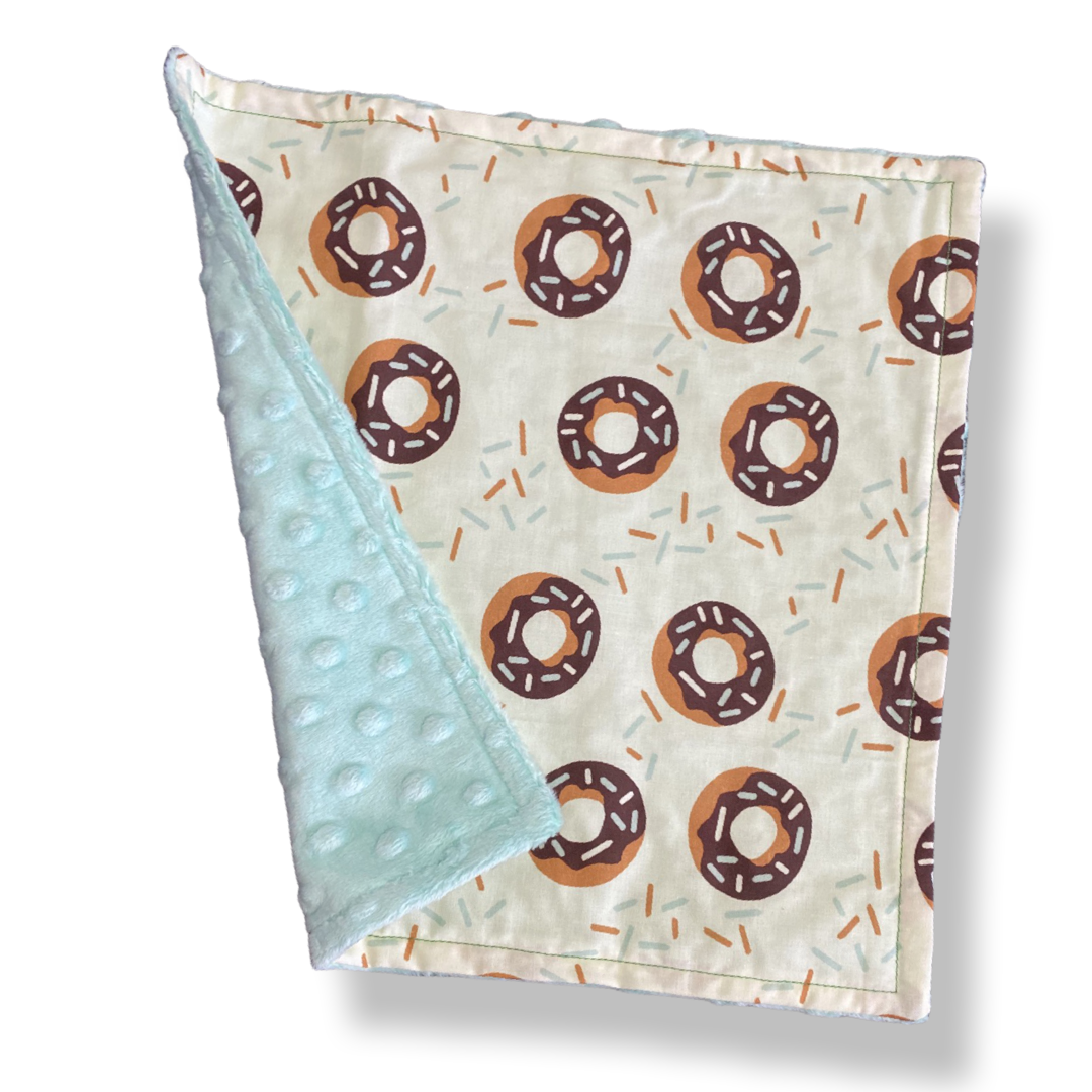 Donuts GREEN Baby Lovey