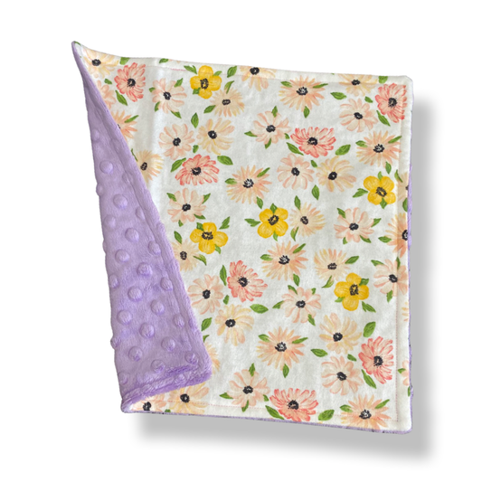 Mini Daisies PURPLE Baby Lovey