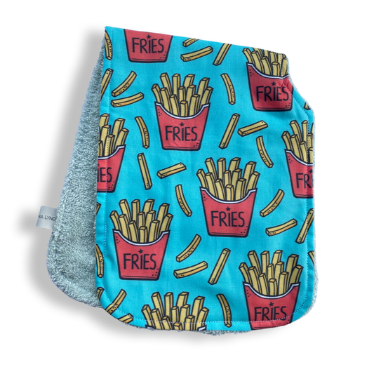 French Fries Burp Cloth