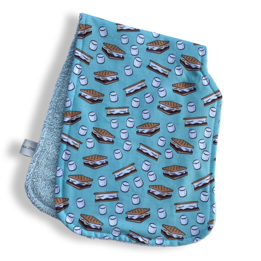 Smores AQUA Burp Cloth
