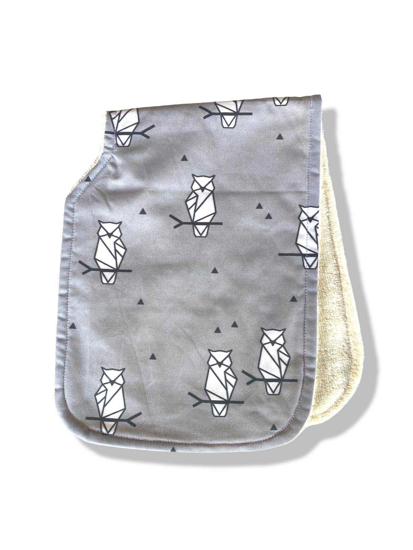 Pueo GRAY Burp Cloth