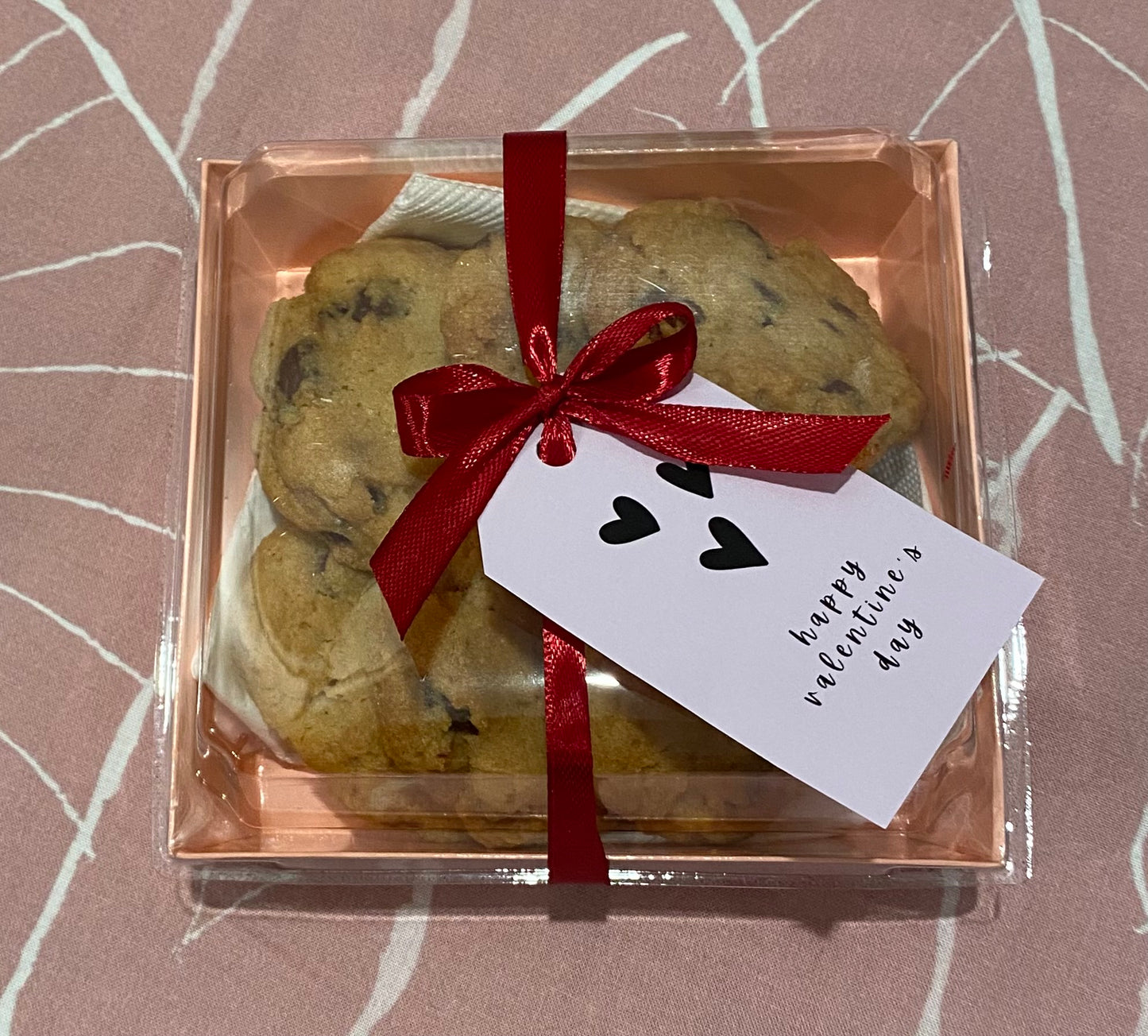 Half Dozen Chocolate Chip Cookies Valentine's Gift Box