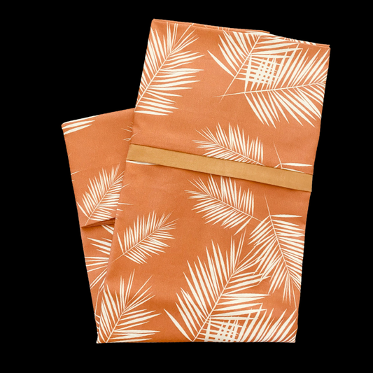 Palm Leaves TERRA COTTA Standard Pillowcase