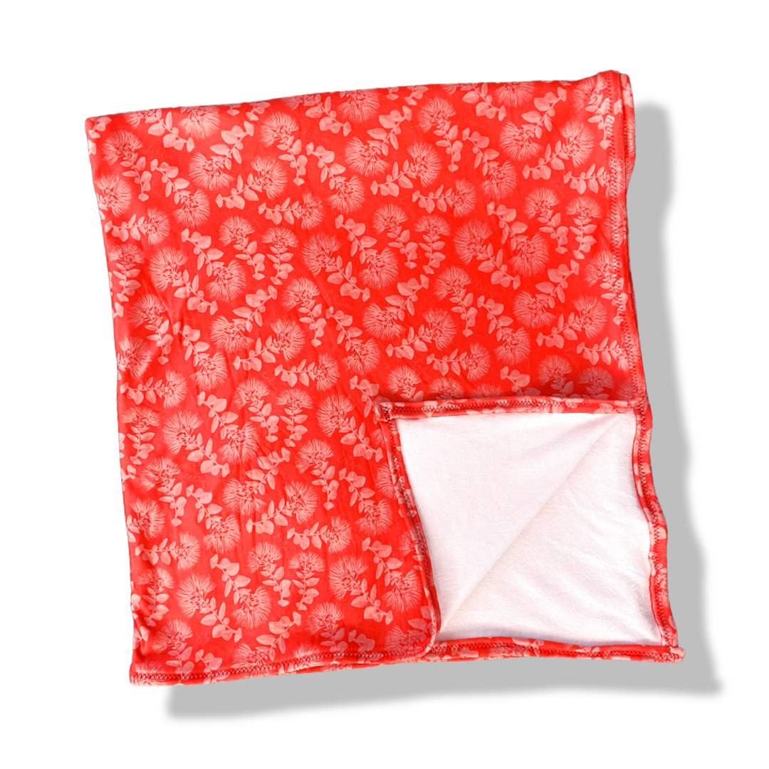 ʻŌhiʻa Lehua Double-Minky Blanket