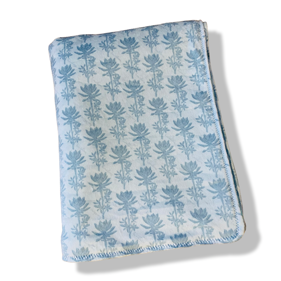 Hinahina Twin-Sized Minky Blanket