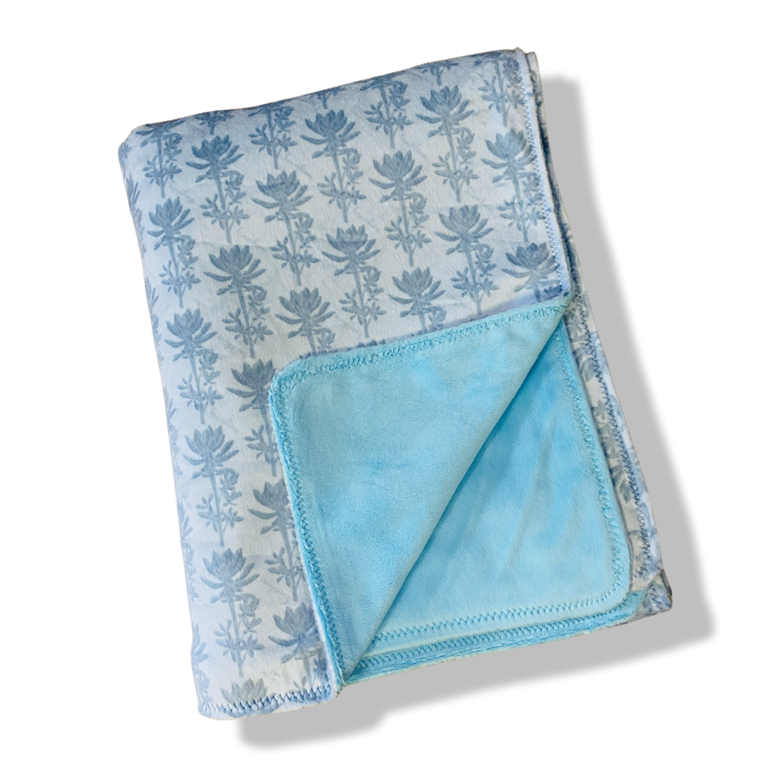 Hinahina Twin-Sized Minky Blanket