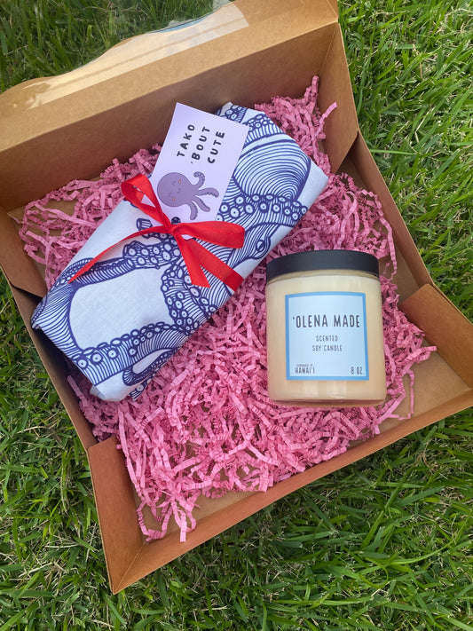 Tako 'Bout Cute Candle Valentine's Gift Box - Peach Mango