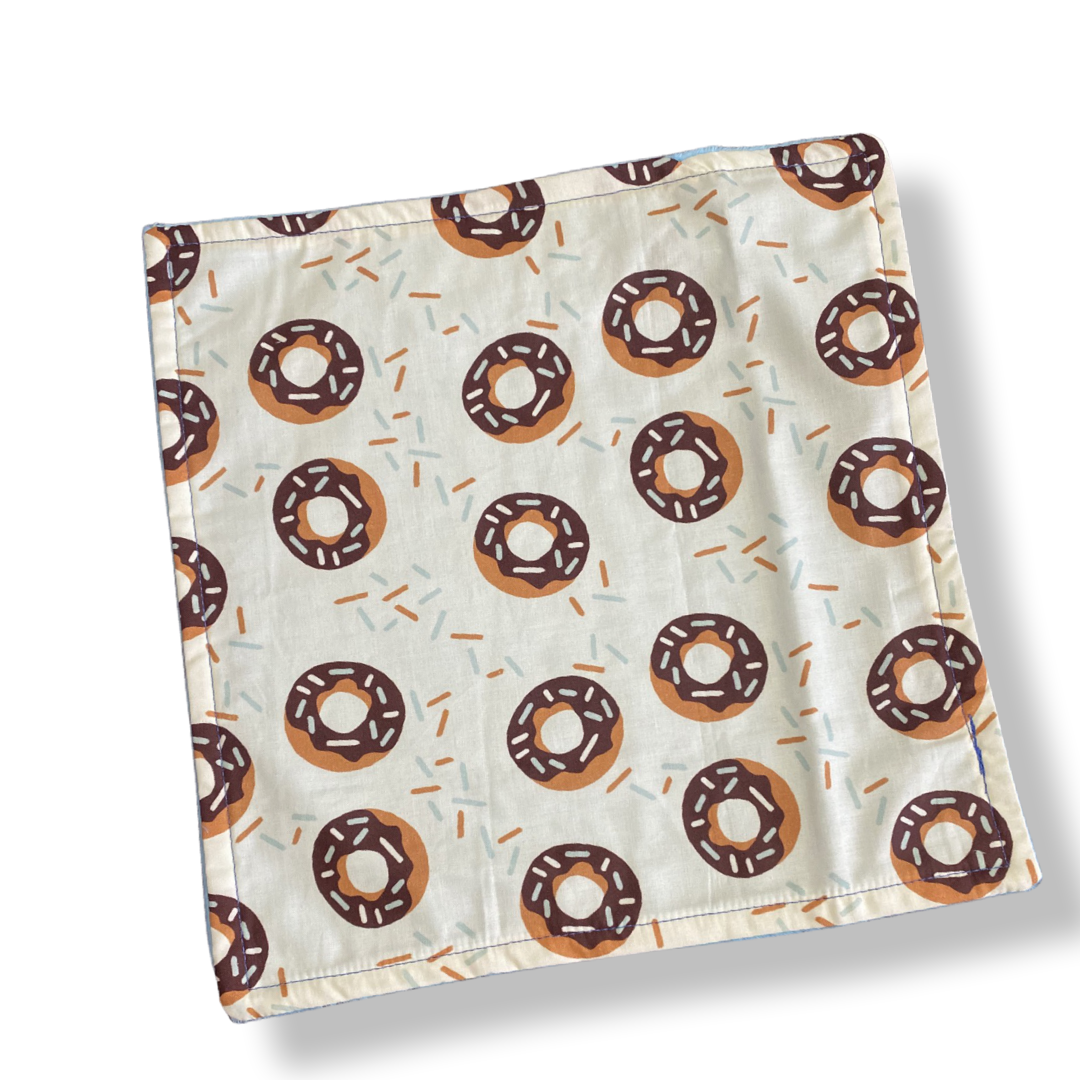 Donuts BLUE Baby Lovey