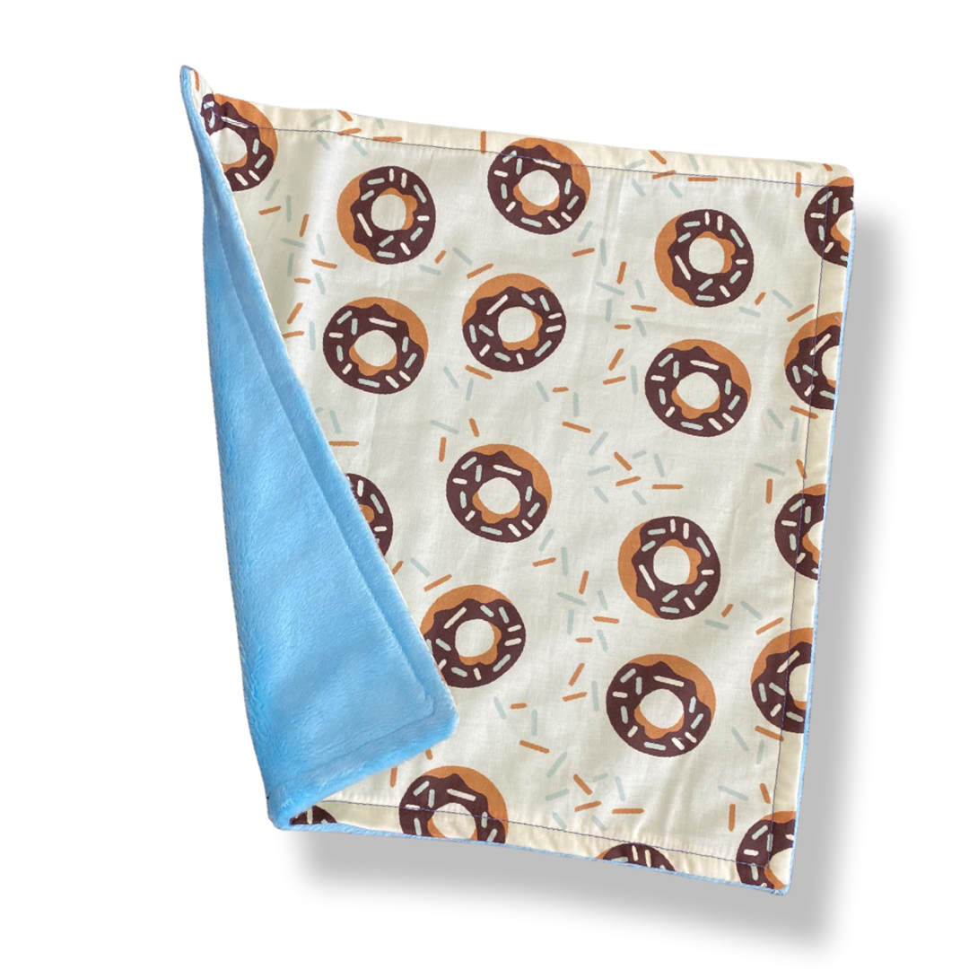 Donuts BLUE Baby Lovey