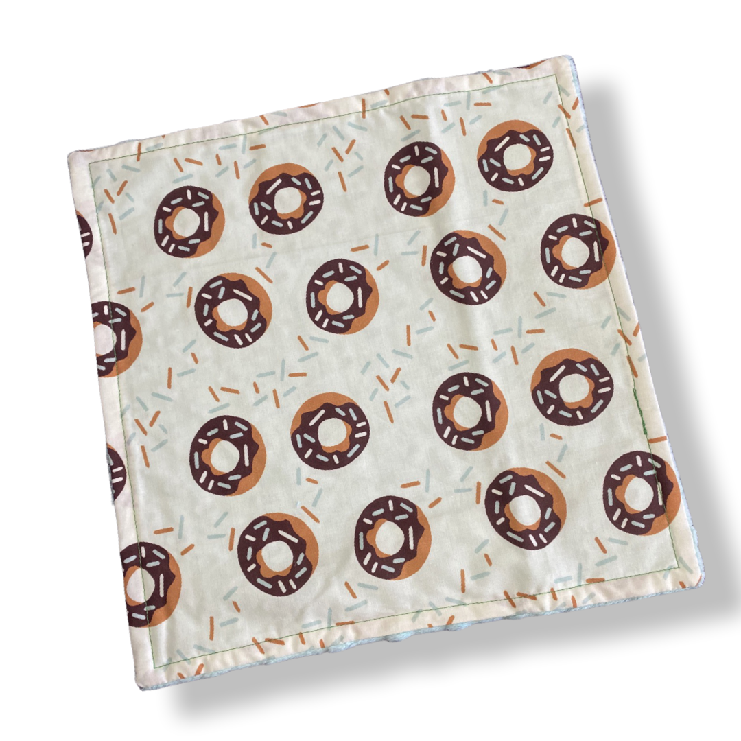 Donuts GREEN Baby Lovey