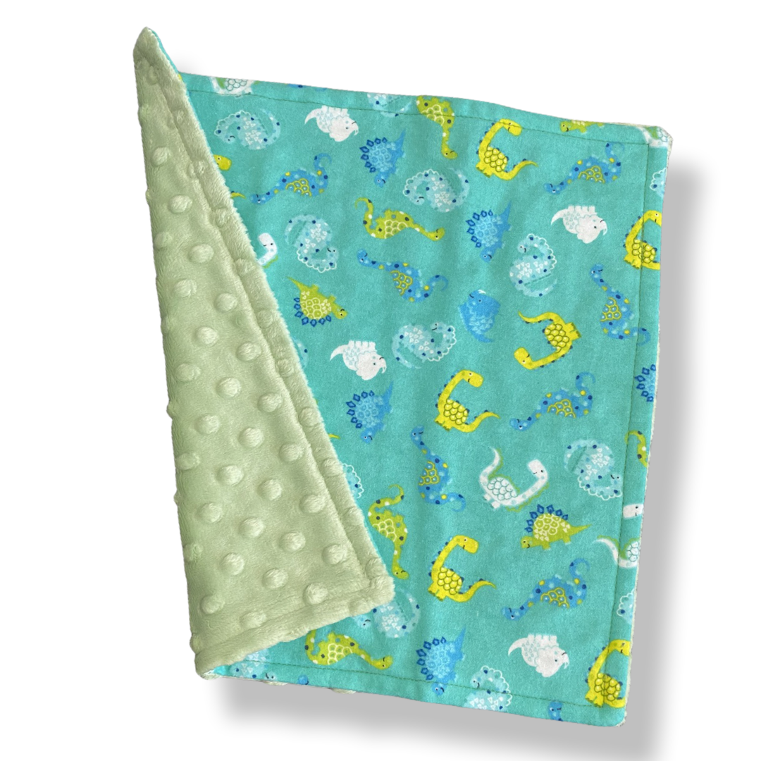 Dinosaurs GREEN Baby Lovey