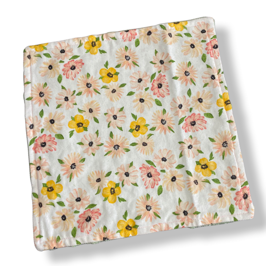 Mini Daisies LIGHT Green Baby Lovey