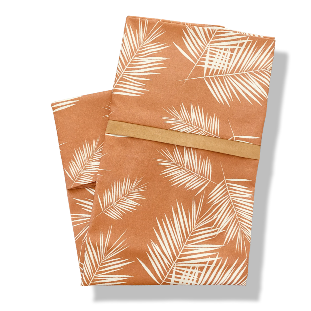 Palm Leaves TERRA COTTA Standard Pillowcase