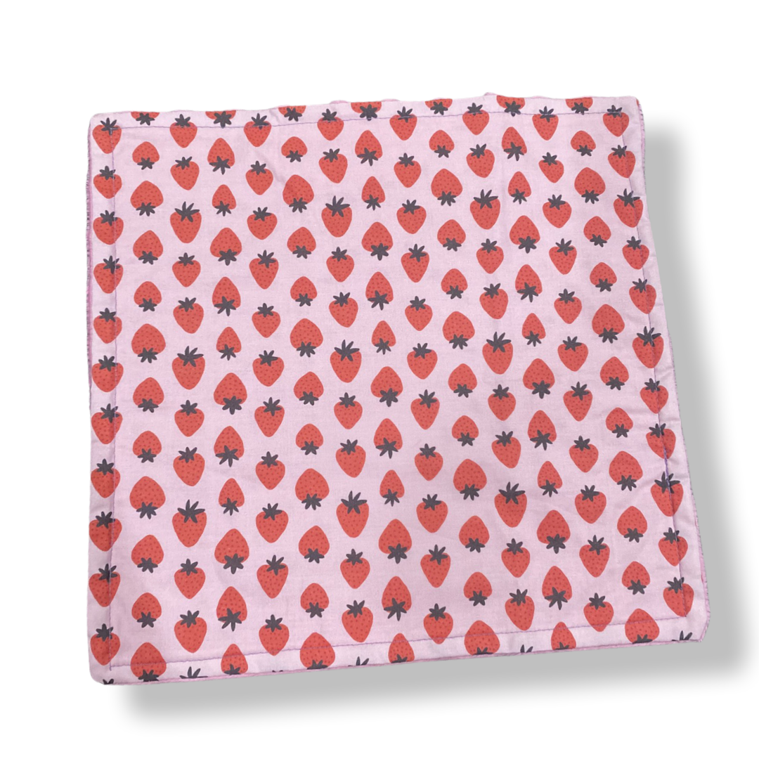 Strawberries PINK Baby Lovey