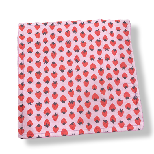 Strawberries PINK Baby Lovey