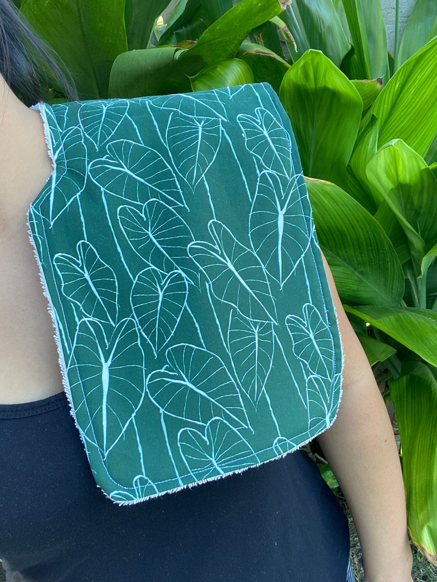 Kalo Leaf Burp Cloth