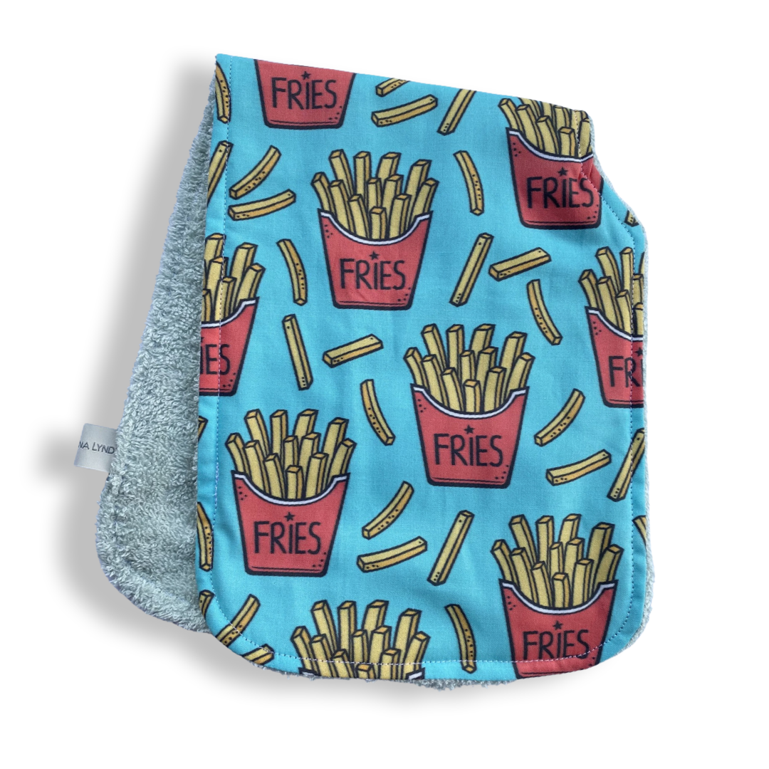 French Fries Burp Cloth