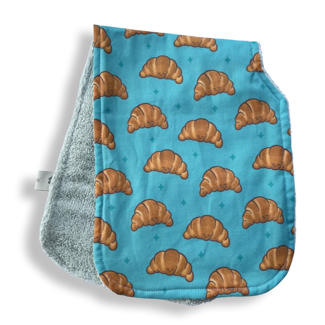 Butter Croissant Burp Cloth