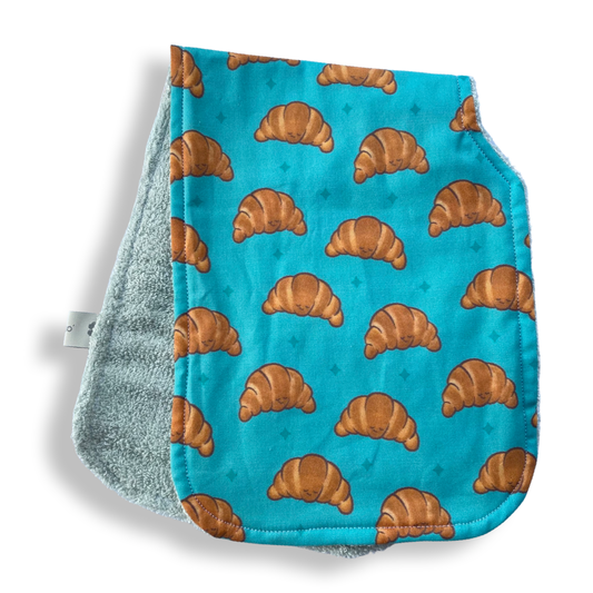 Butter Croissant Burp Cloth
