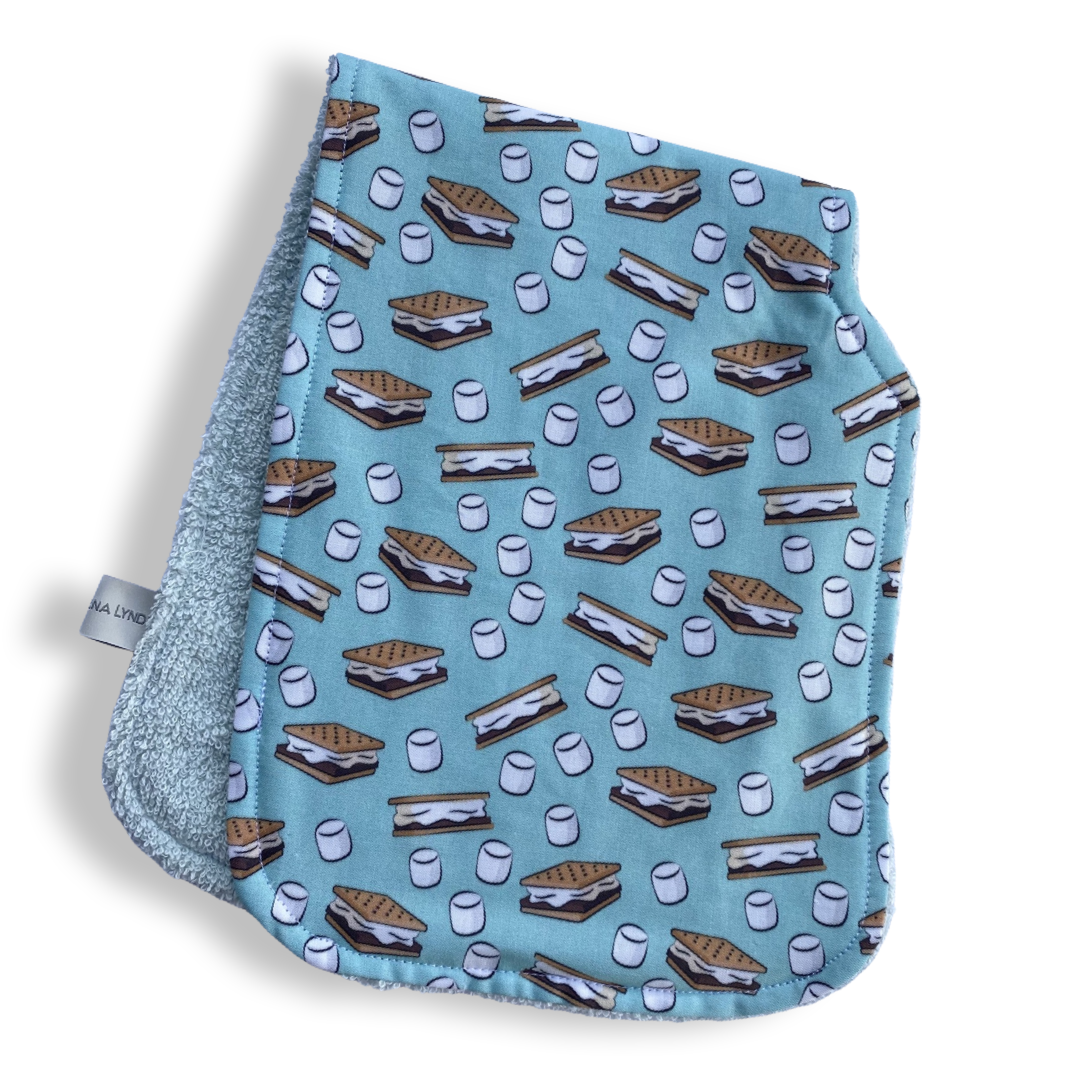 Smores AQUA Burp Cloth