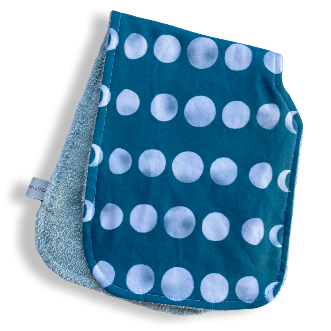 Mahina TURQUOISE Burp Cloth