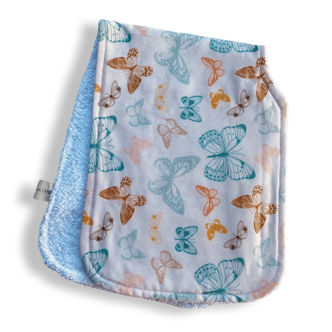 Butterfly Kisses Burp Cloth
