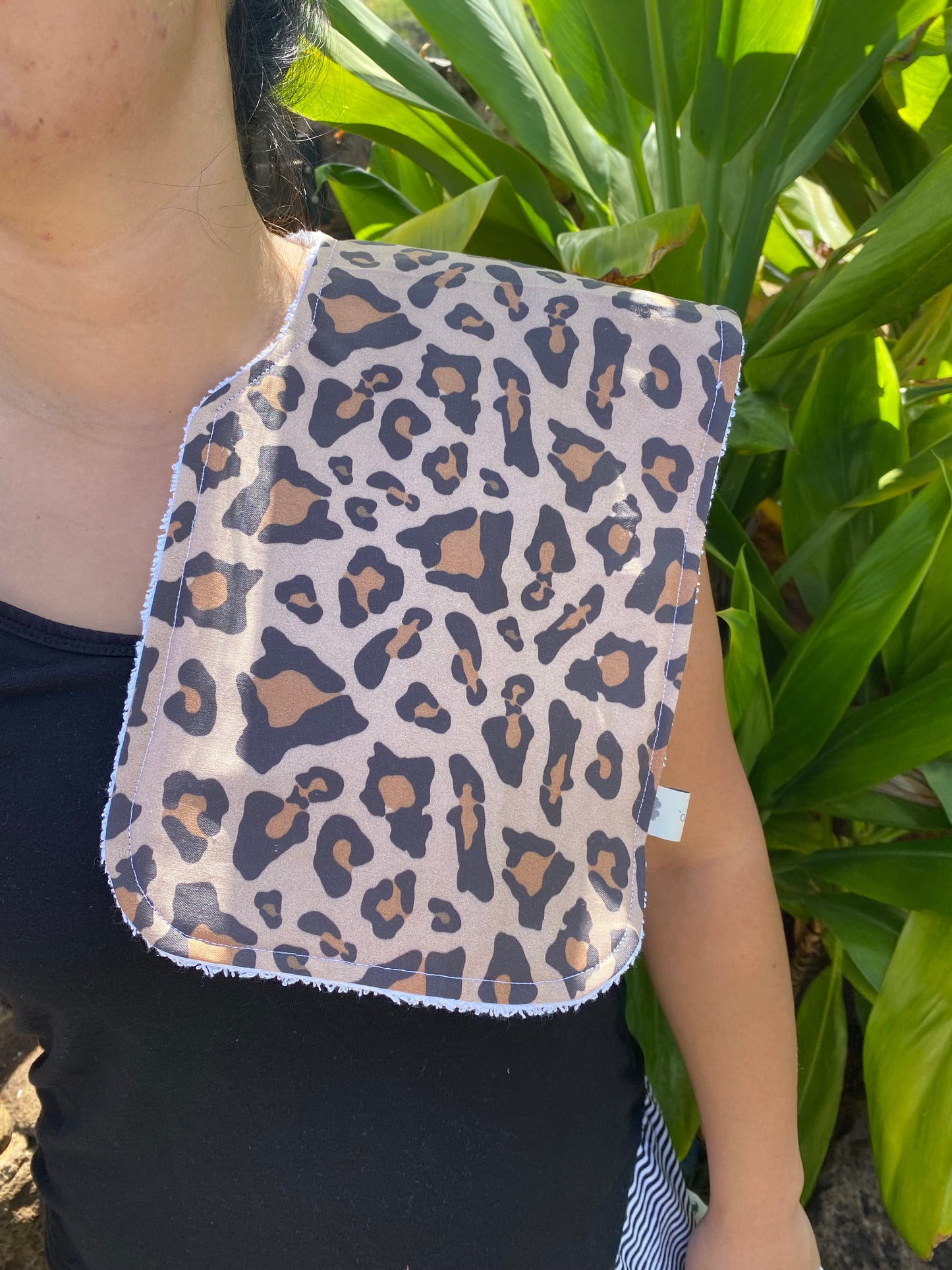Island Cheetah Burp Cloth