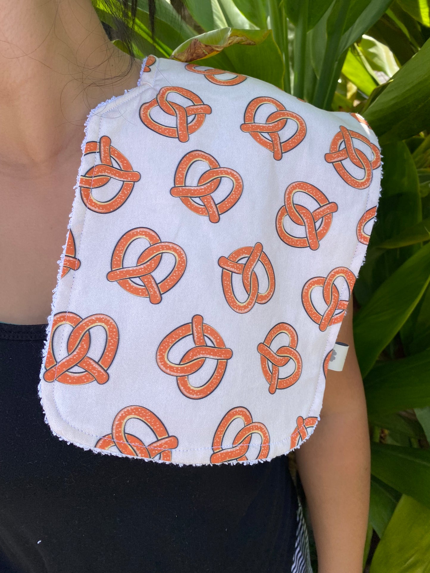 Pretzels Burp Cloth