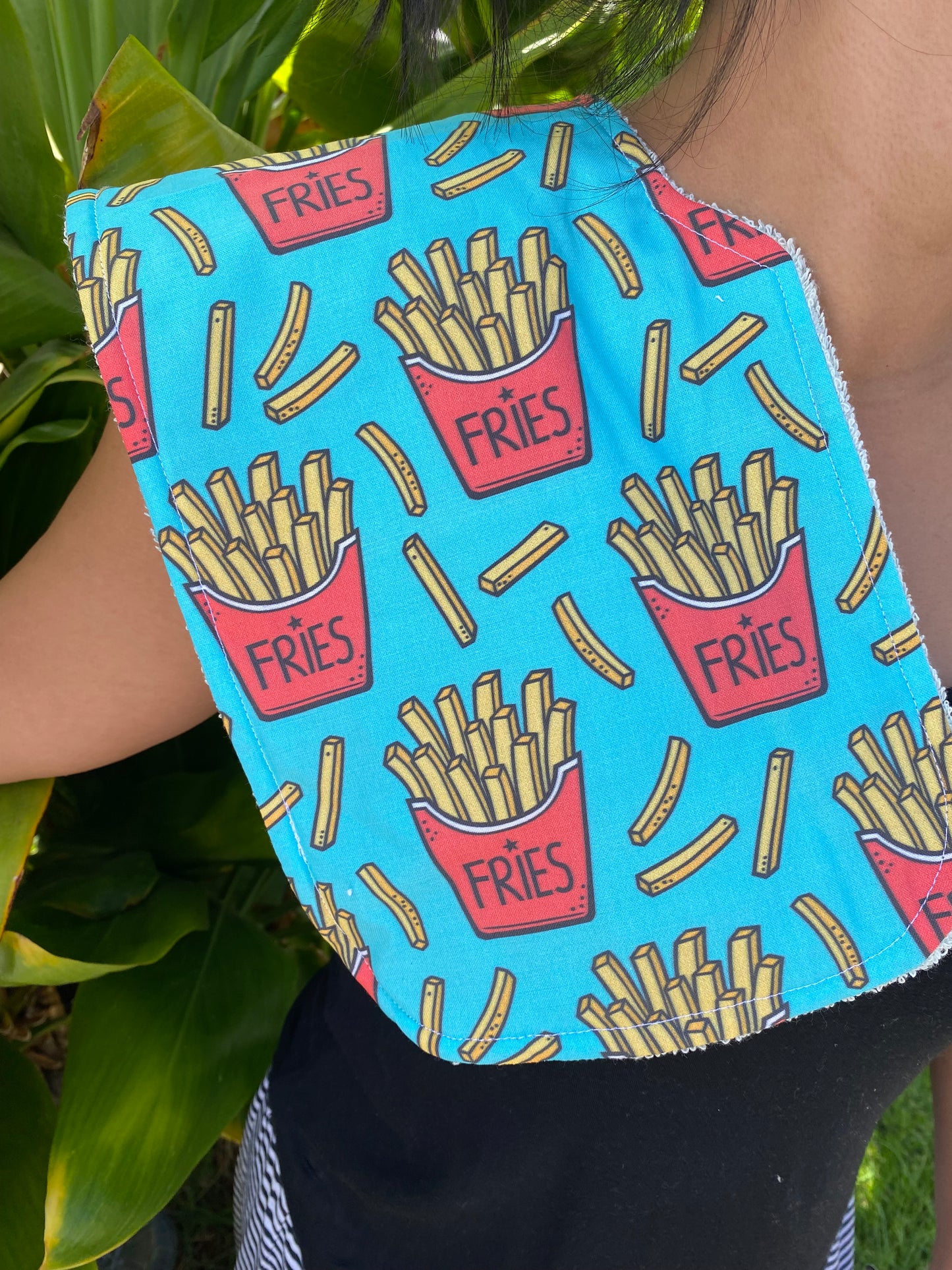 French Fries Burp Cloth