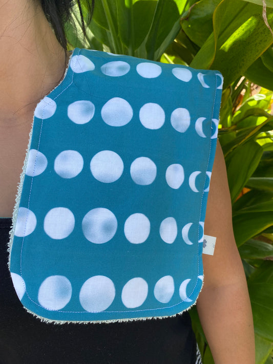 Mahina TURQUOISE Burp Cloth