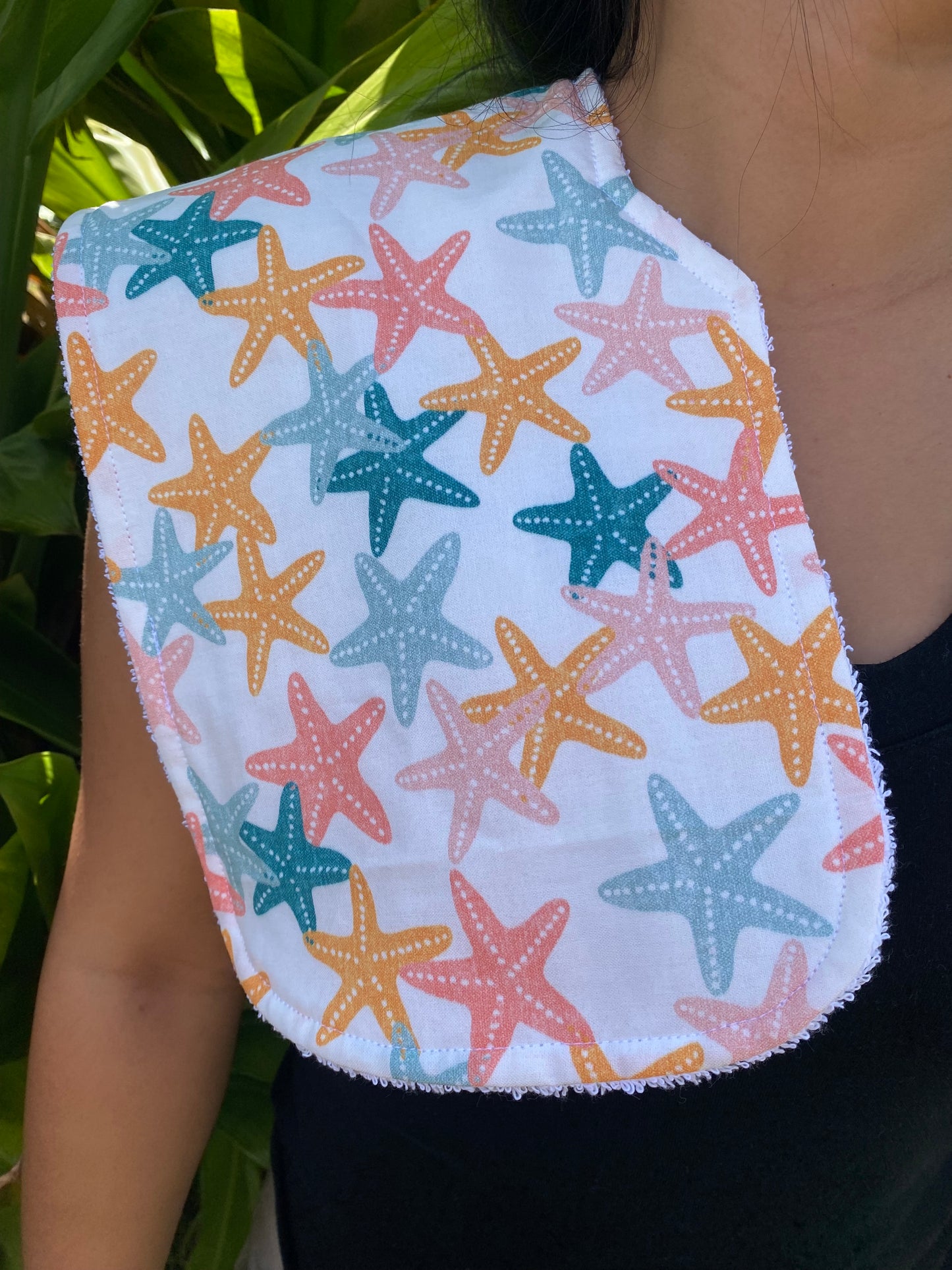 Starfish Burp Cloth