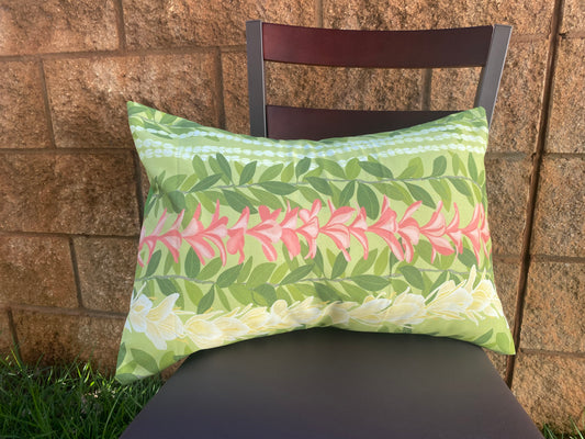 Lei on GREEN Keiki Pillowcase