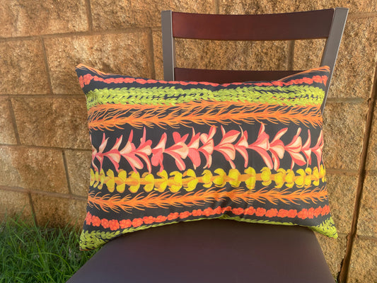 Lei on BLACK Keiki Pillowcase