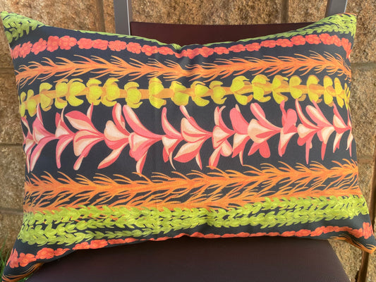 Lei on BLACK Keiki Pillowcase