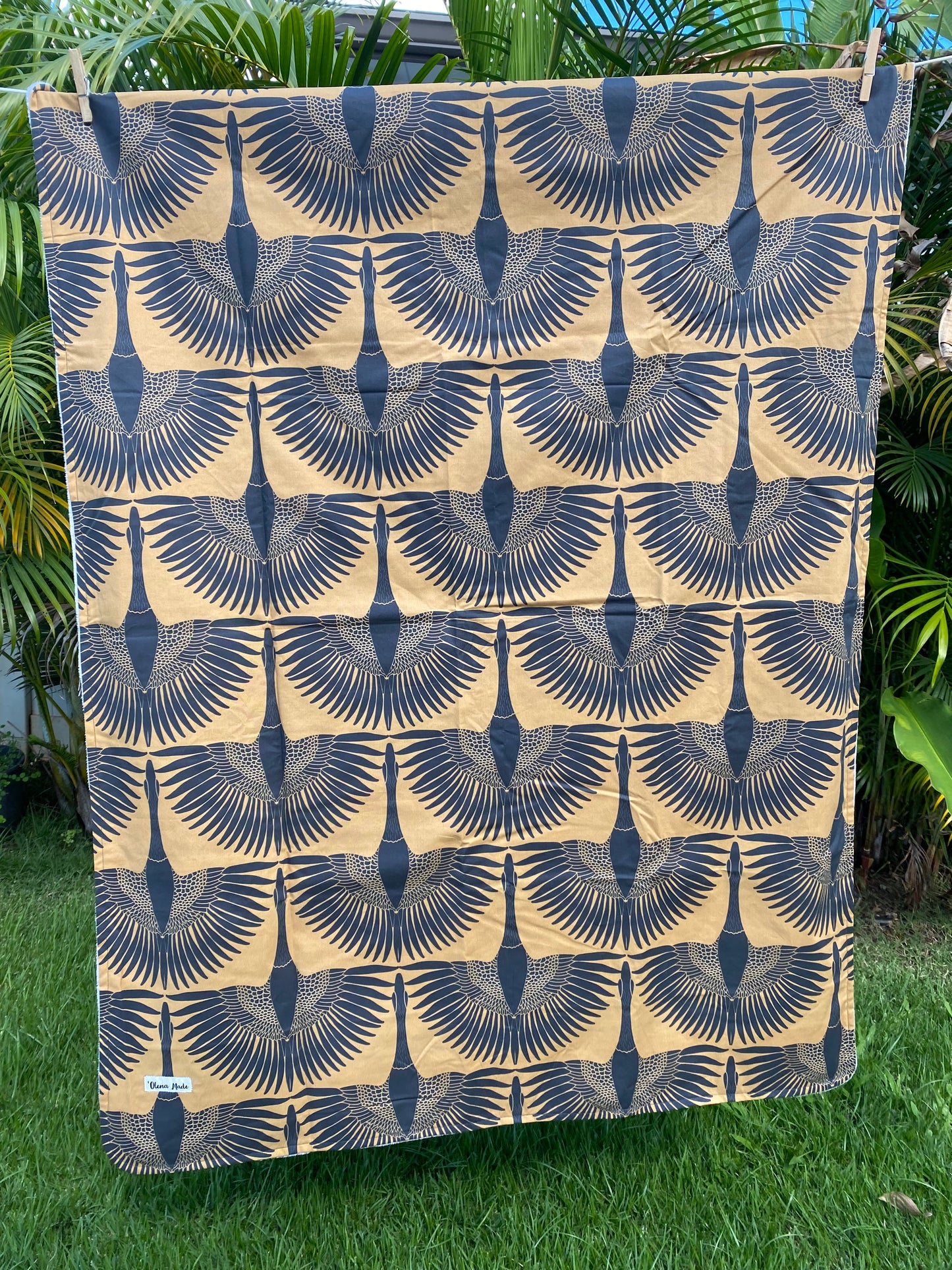 Gold Nene Minky Blanket