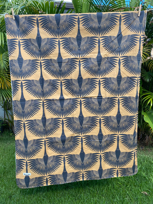 Gold Nene Minky Blanket