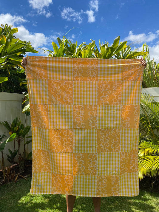 Puakenikeni Patchwork Minky Blanket