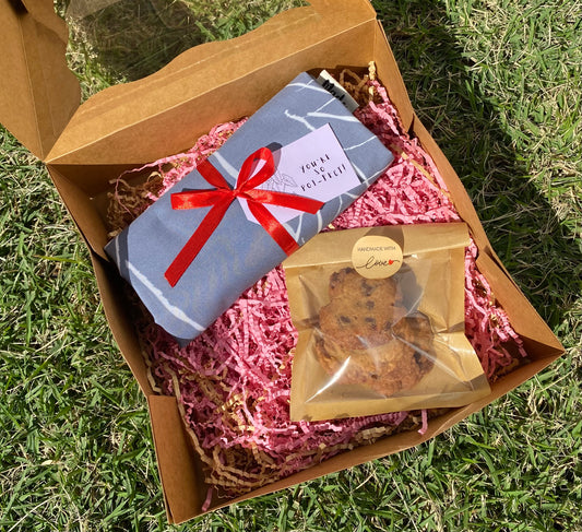 You're So Poi-fect Cookie Valentine's Gift Box - Blue Kalo Leaf