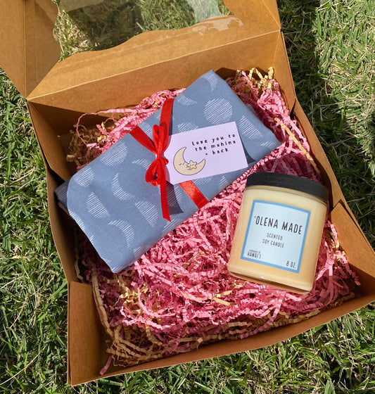 Love You to the Mahina & Back Candle Valentine's Gift Box - Strawberry Creamsicle