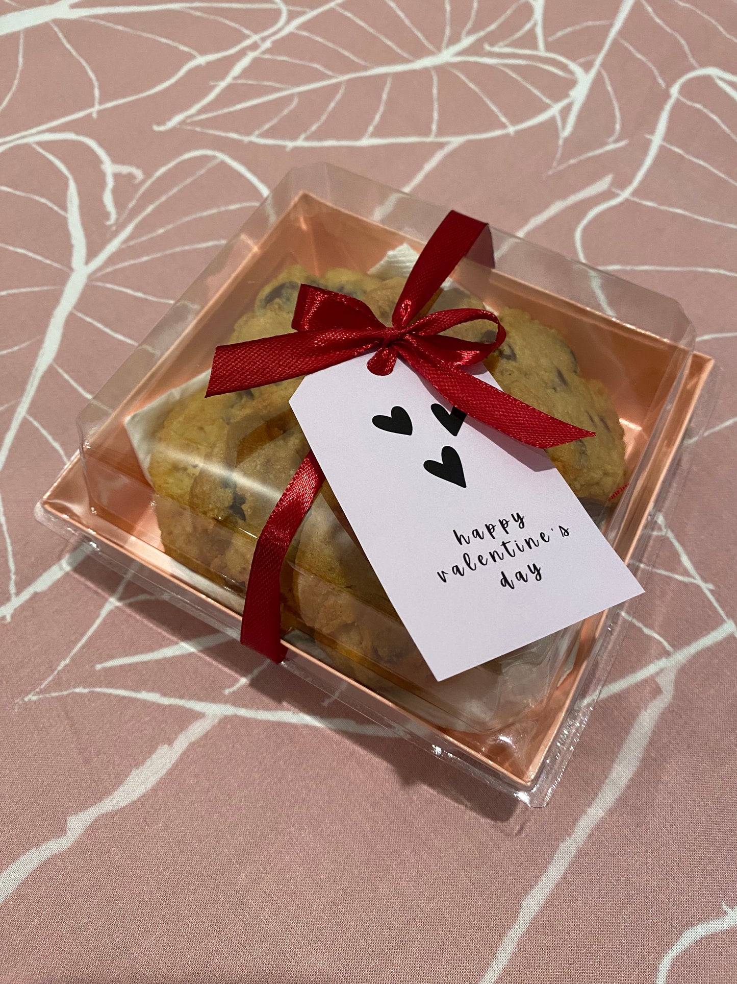 Half Dozen Chocolate Chip Cookies Valentine's Gift Box