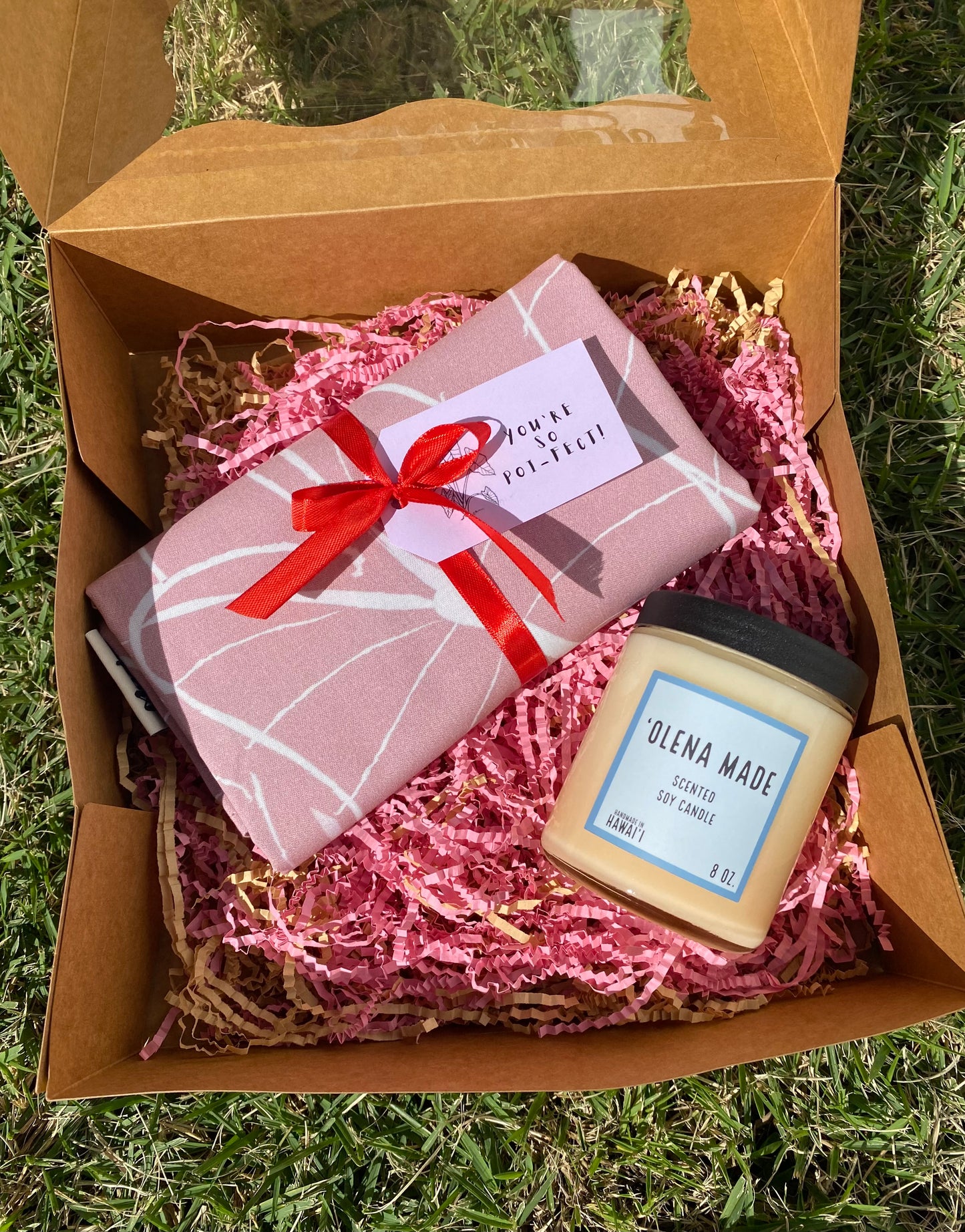 You're So Poi-fect Candle Valentine's Gift Box - Pink Kalo Peppermint