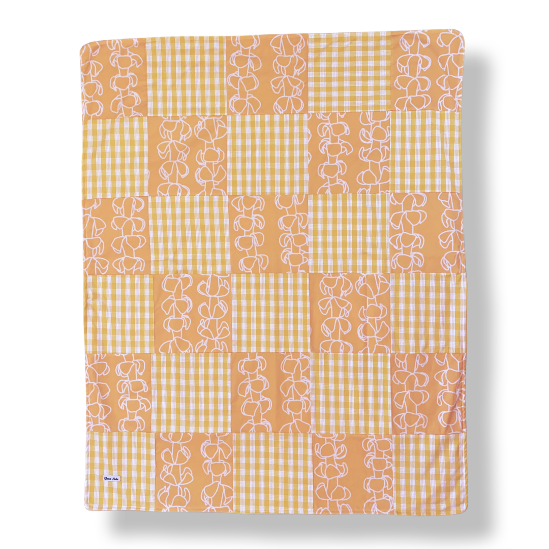 Puakenikeni Patchwork Minky Blanket