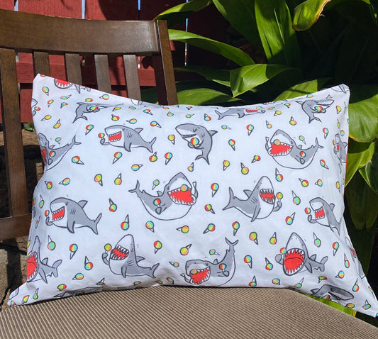 Shave Ice Shark Keiki Pillowcase